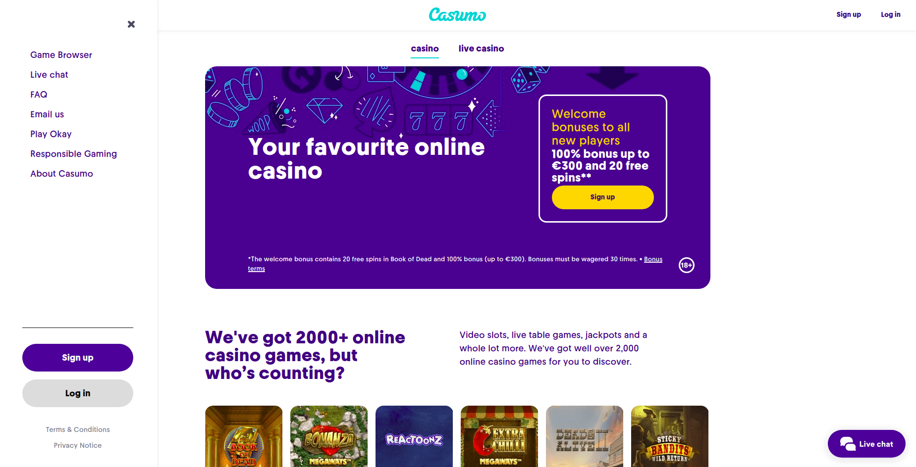 casumo-home-page