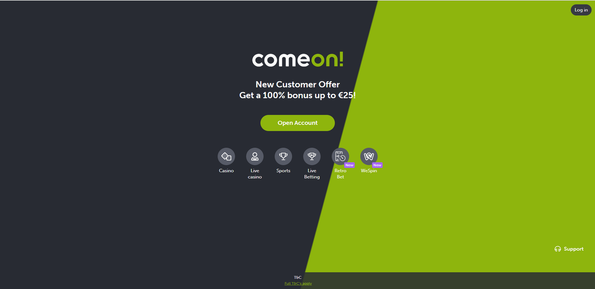 Comeon Home Desktop